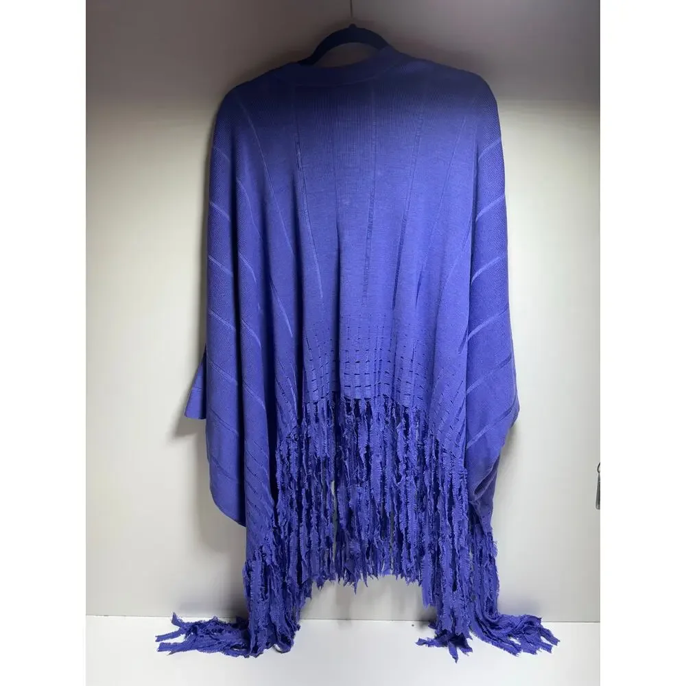 Patti LaBelle Women’s Silk Blend Spring Easter Knit Cape Lavender New One Size